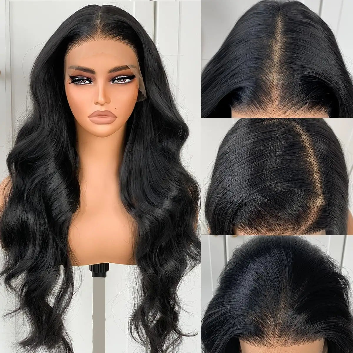 Peruca Lace Front Castanha com Ondas