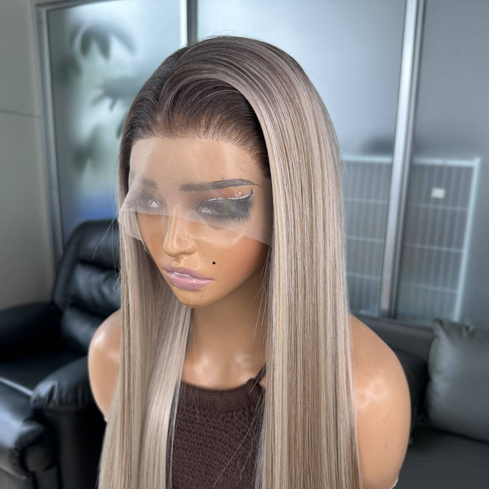 Lace Front de Fibra Orgânica  Ombre Loira