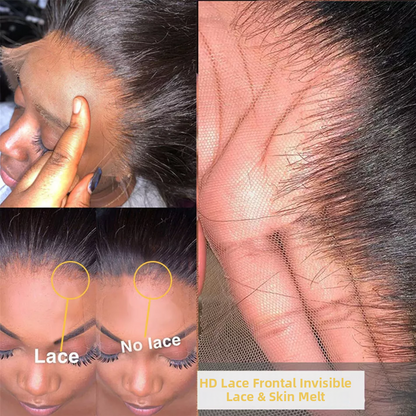 Lace  HD de cabelo humano Sem Cola™